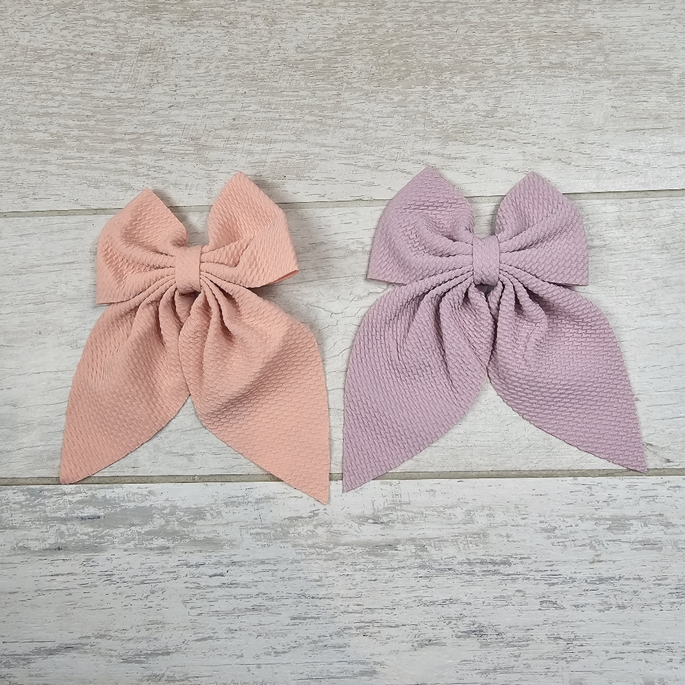 Pastel Texture Bow Accessory Set